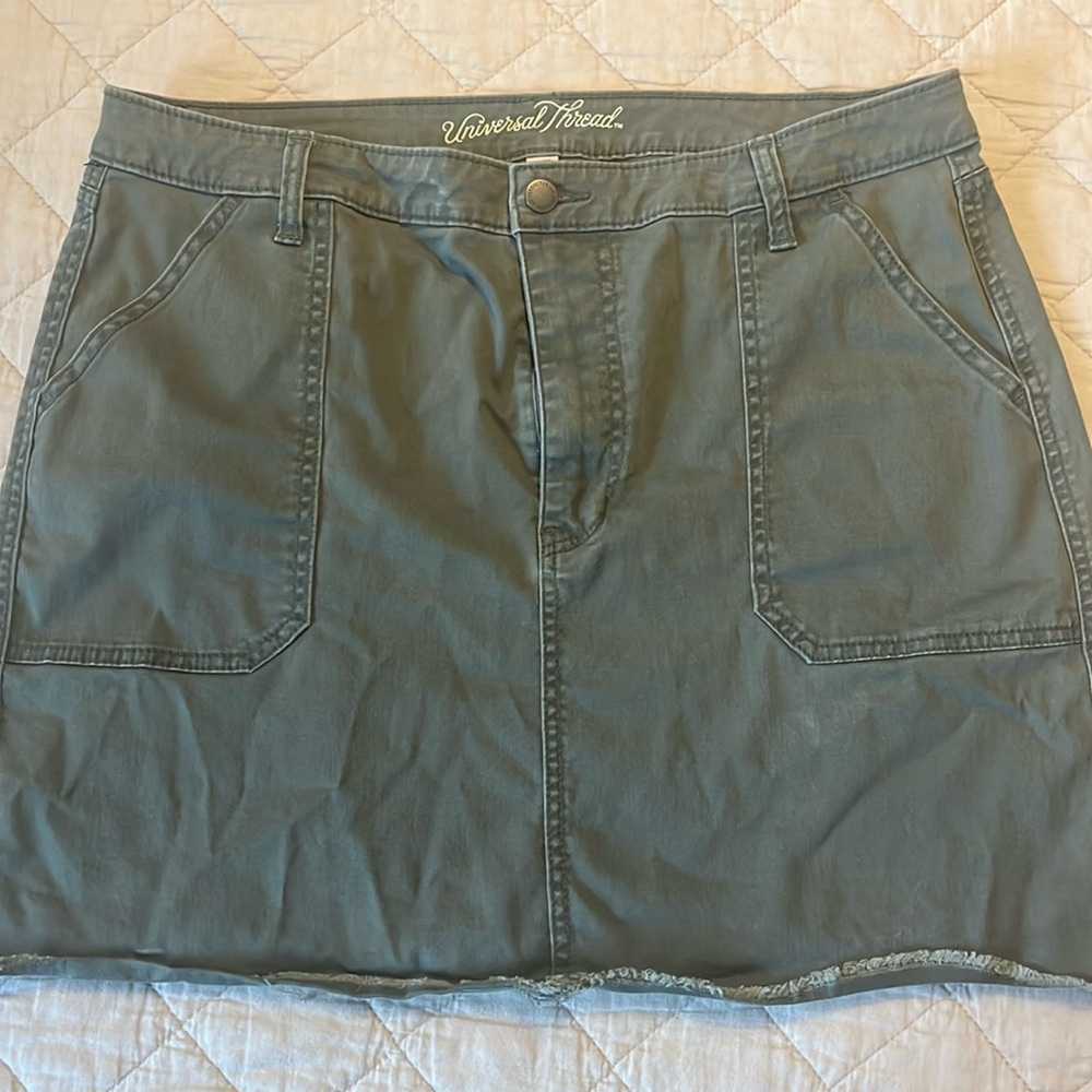 Olive green skirt
